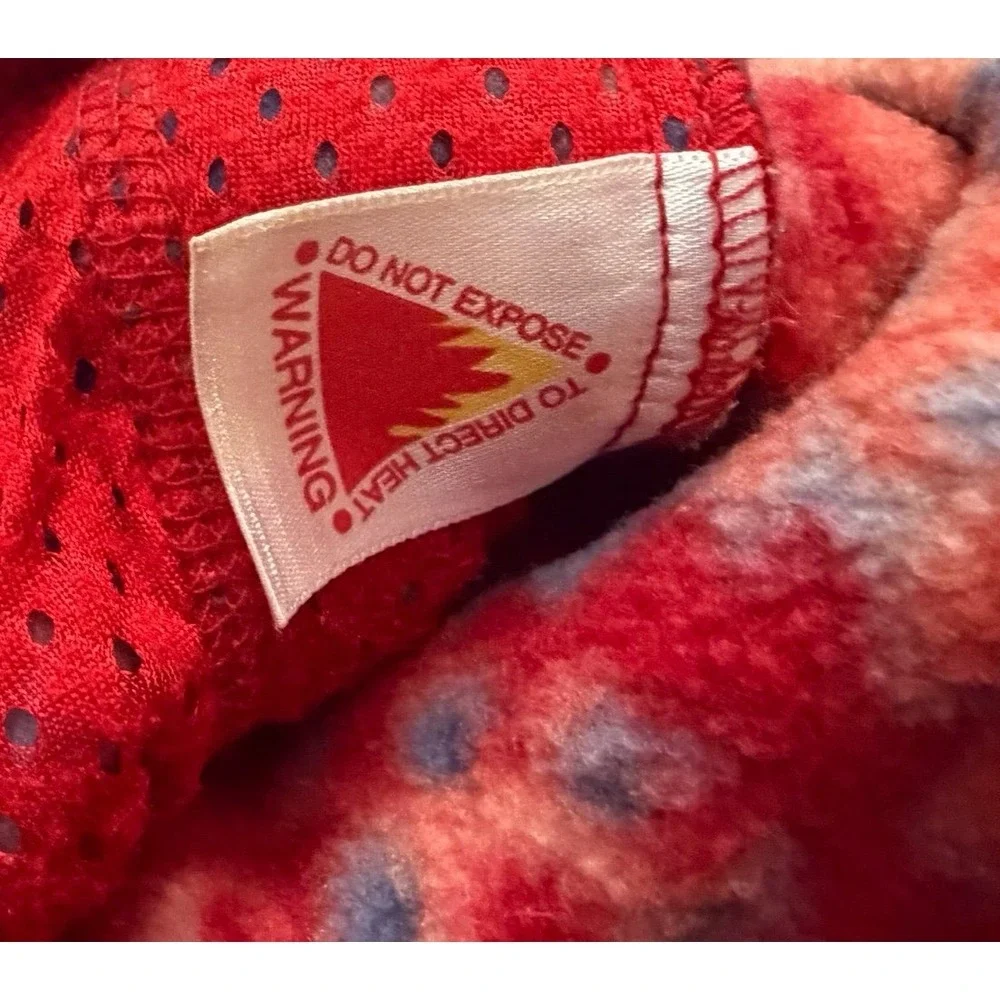 Vintage Patagonia Synchilla Fleece Youth 8 Floral 1/4 Zip Pullover‎ Jacket
